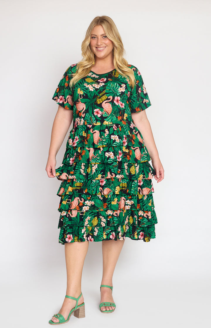 Sara Lee Dress in hello sunshine black