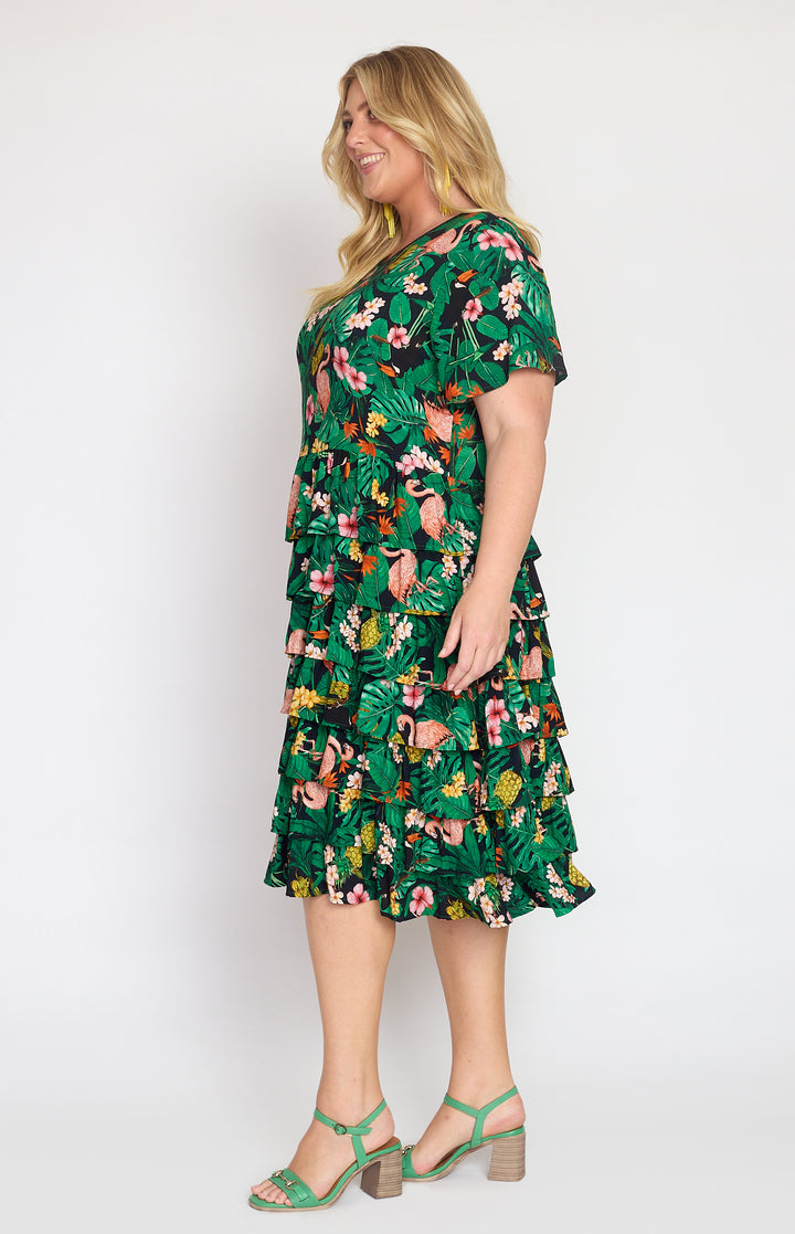 Sara Lee Dress in hello sunshine black