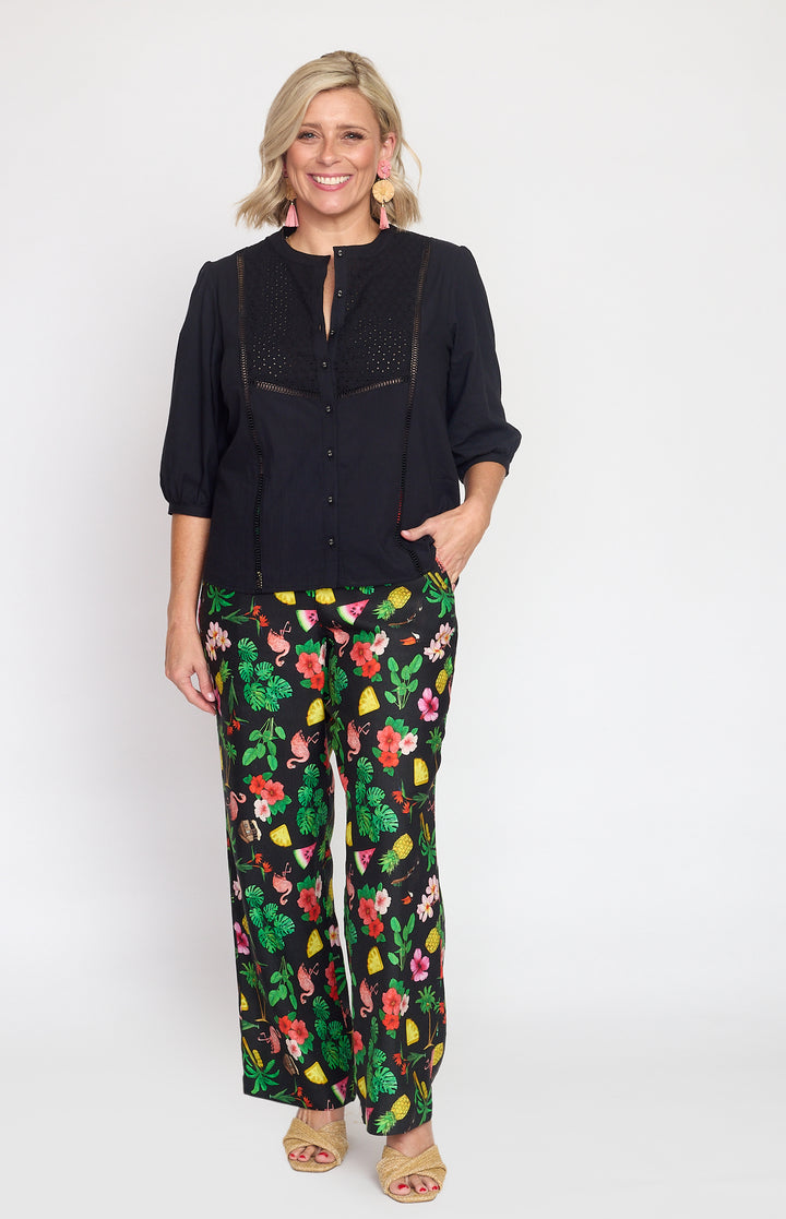 Penelope Pant in hello sunshine black