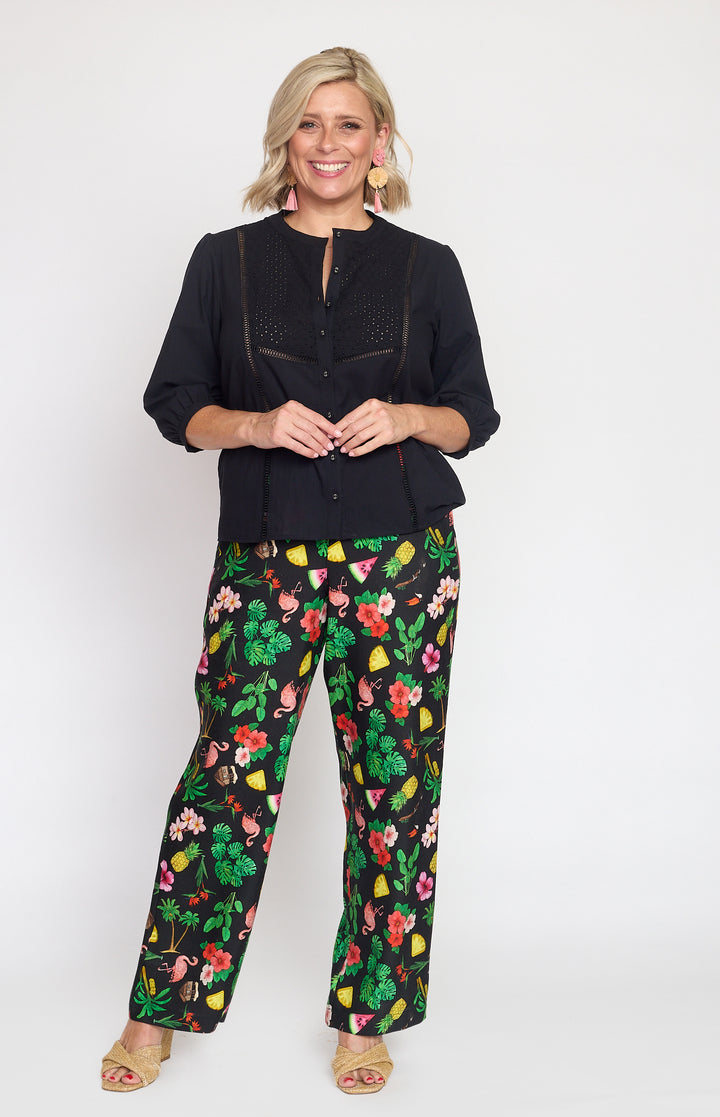 Penelope Pant in hello sunshine black