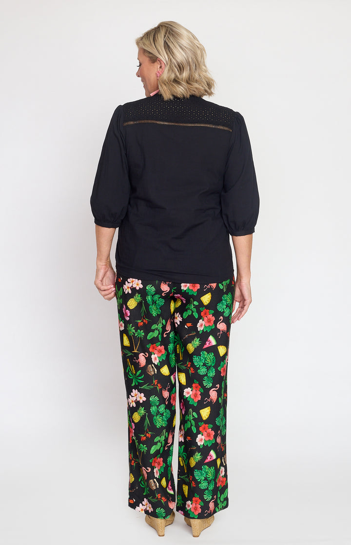 Penelope Pant in hello sunshine black