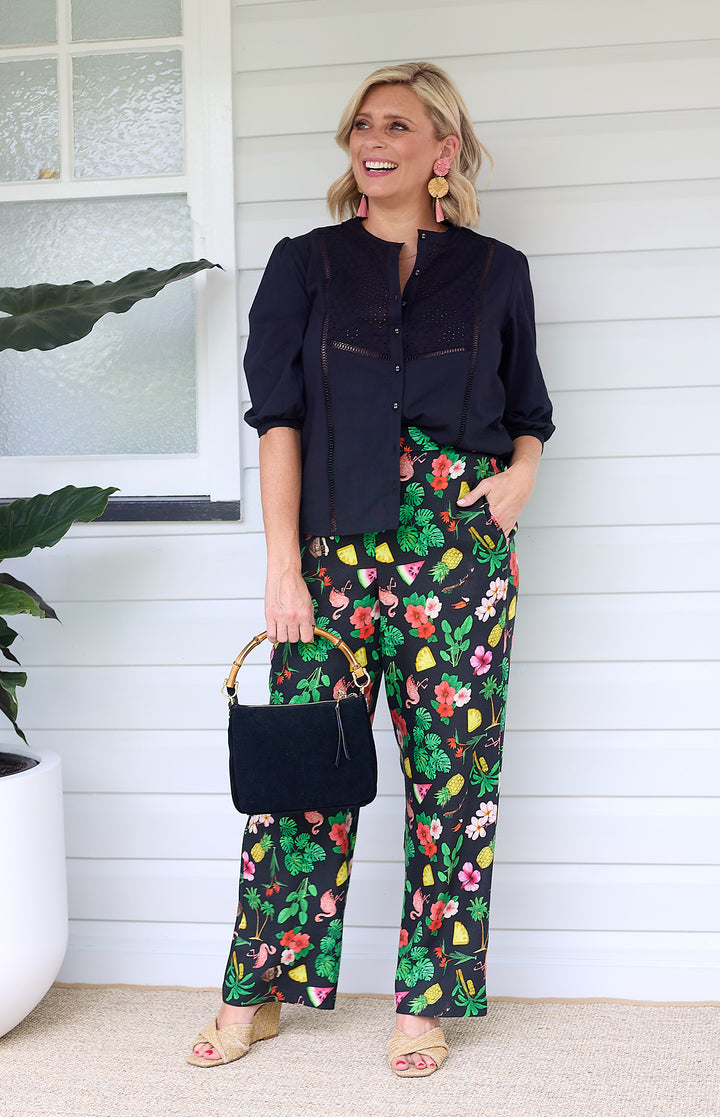 Penelope Pant in hello sunshine black