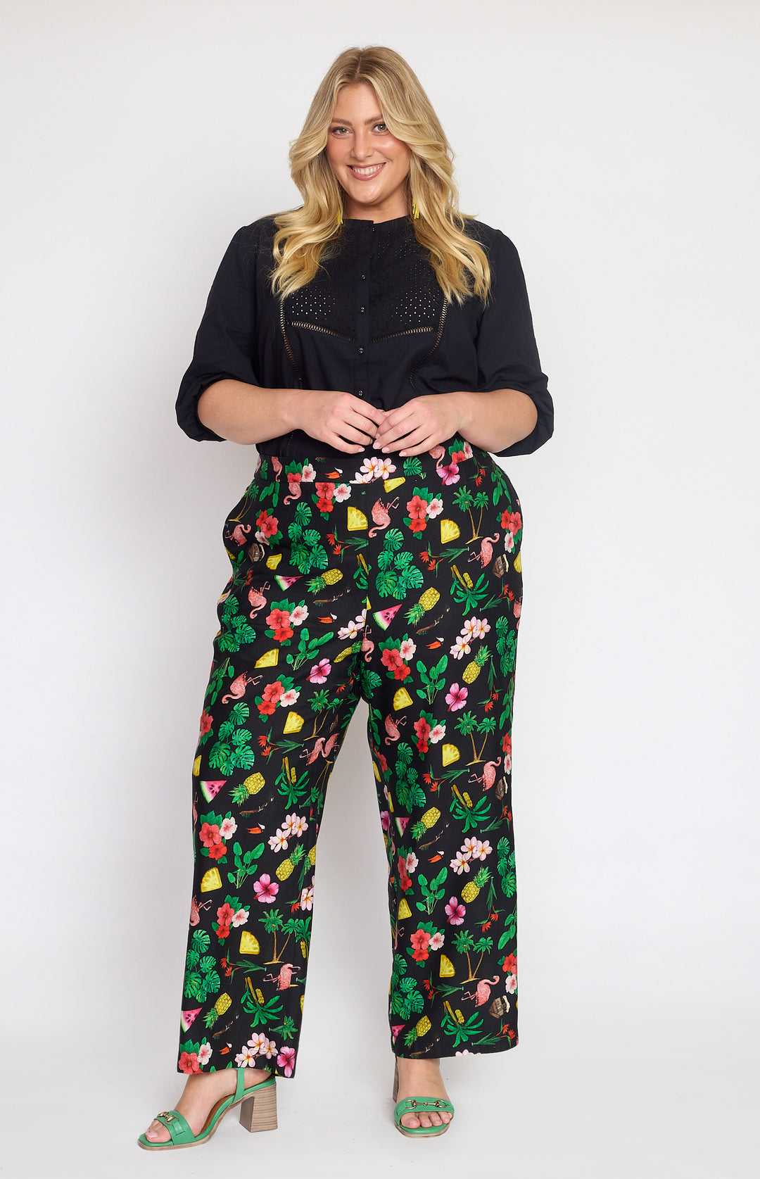 Penelope Pant in hello sunshine black