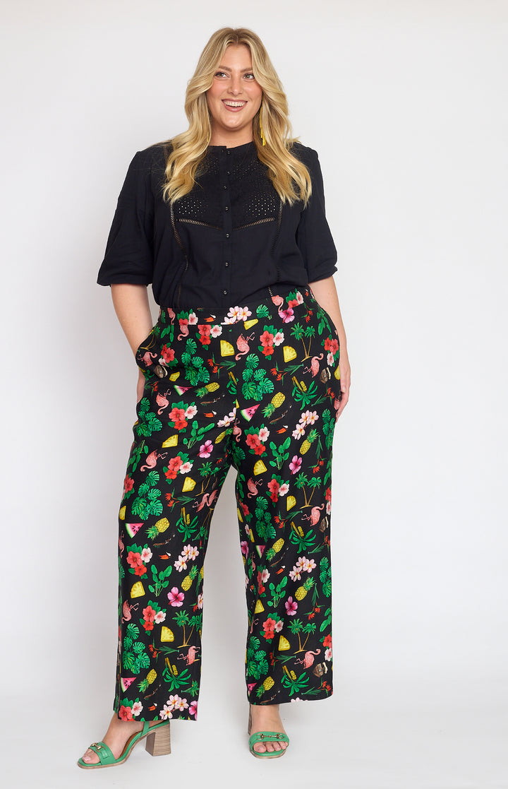 Penelope Pant in hello sunshine black