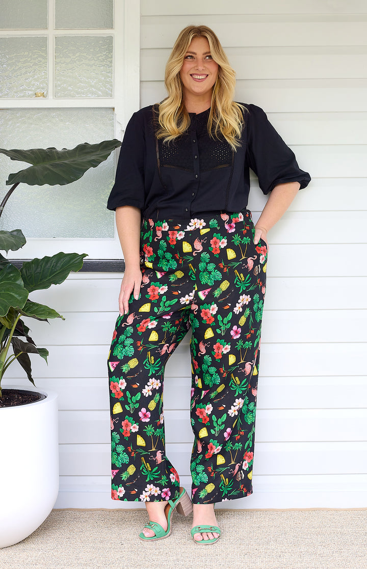 Penelope Pant in hello sunshine black