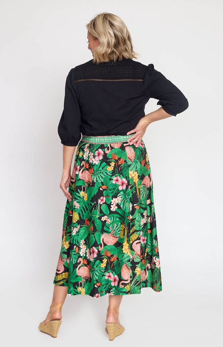 Bella Skirt in hello sunshine black