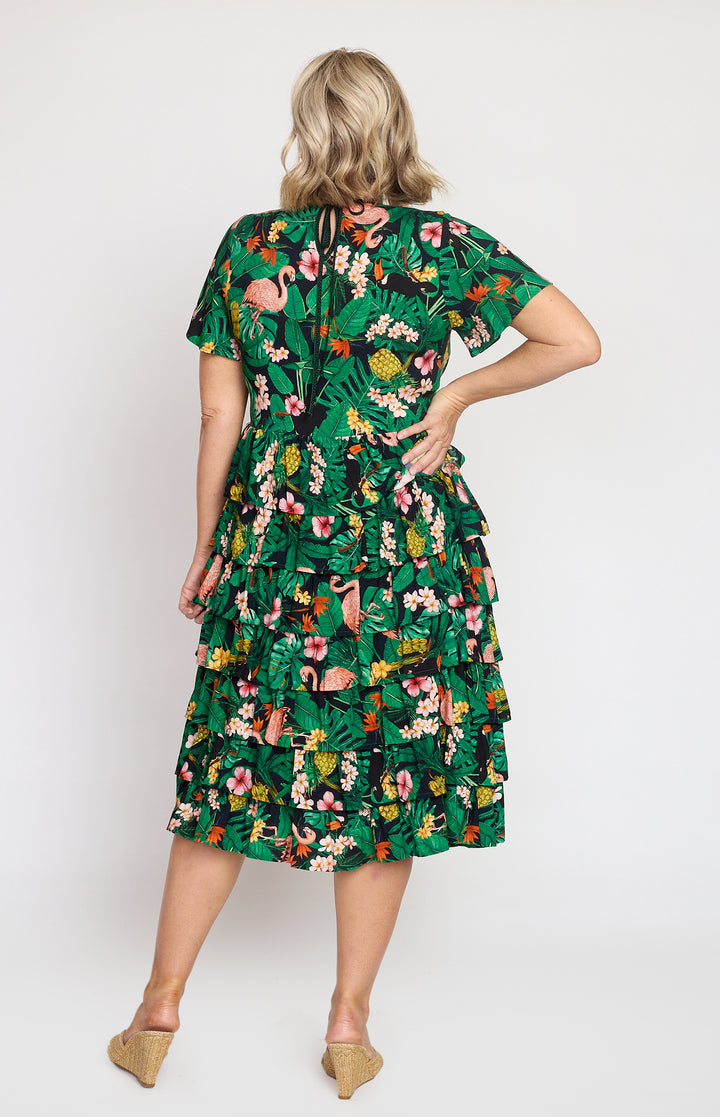 Sara Lee Dress in hello sunshine black