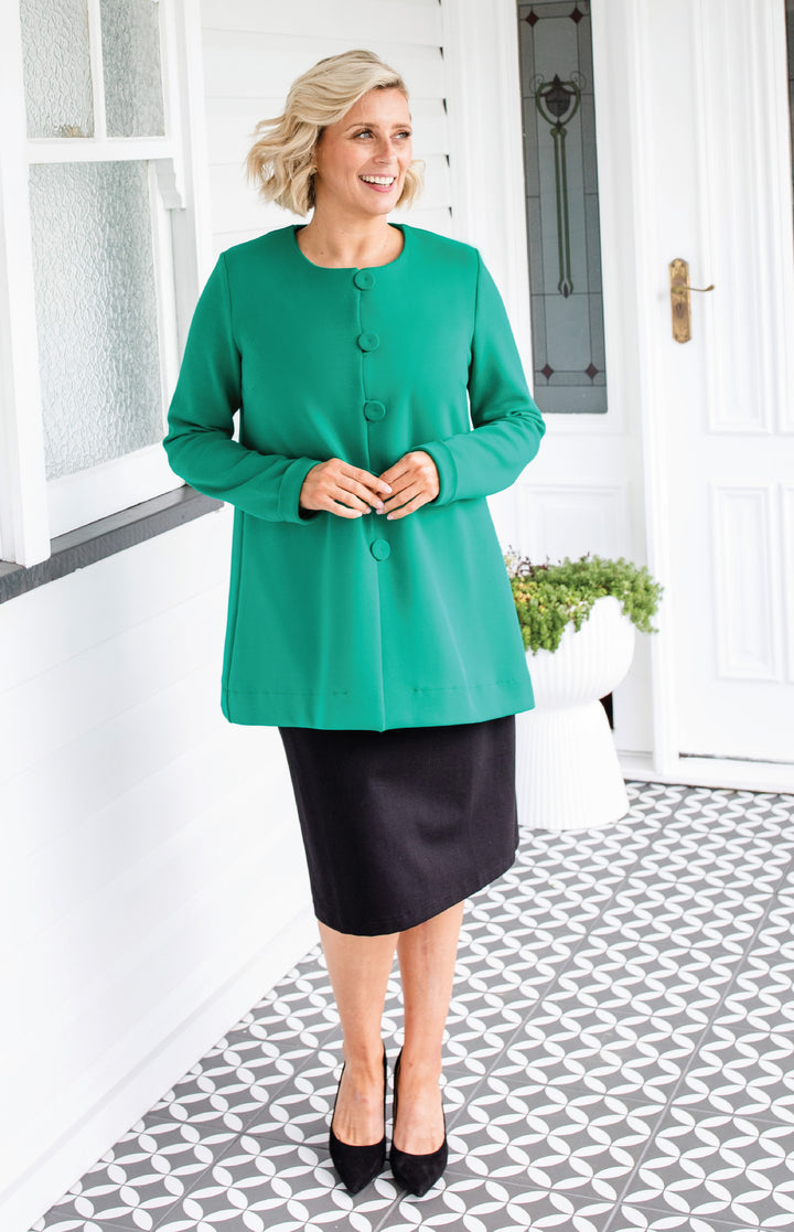 Audrey Jacket in emerald