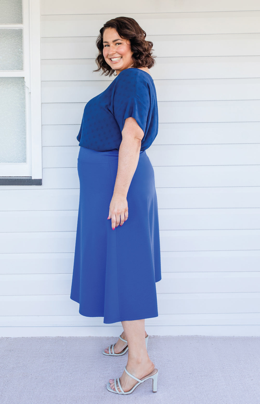 Our Favourite Ponte Skirt in blue