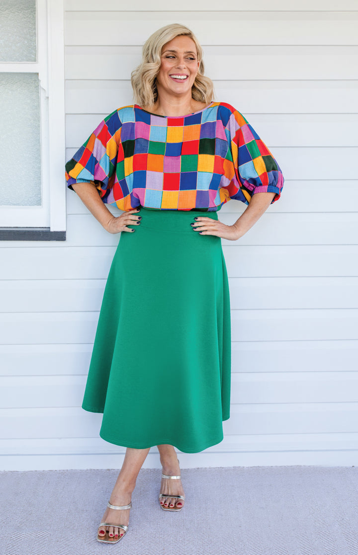 Our Favourite Ponte Skirt in green