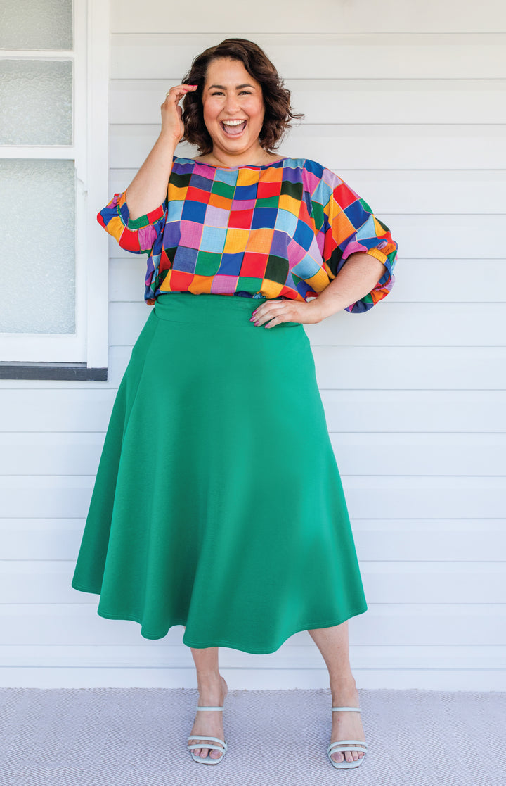 Our Favourite Ponte Skirt in green