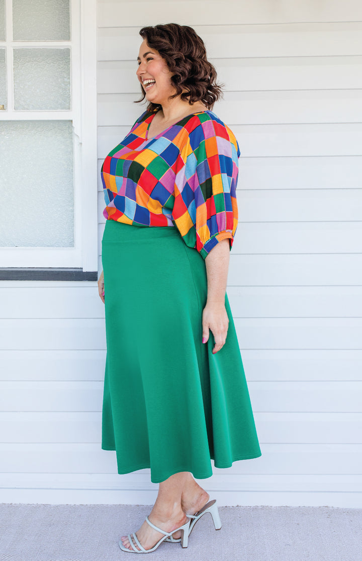 Our Favourite Ponte Skirt in green