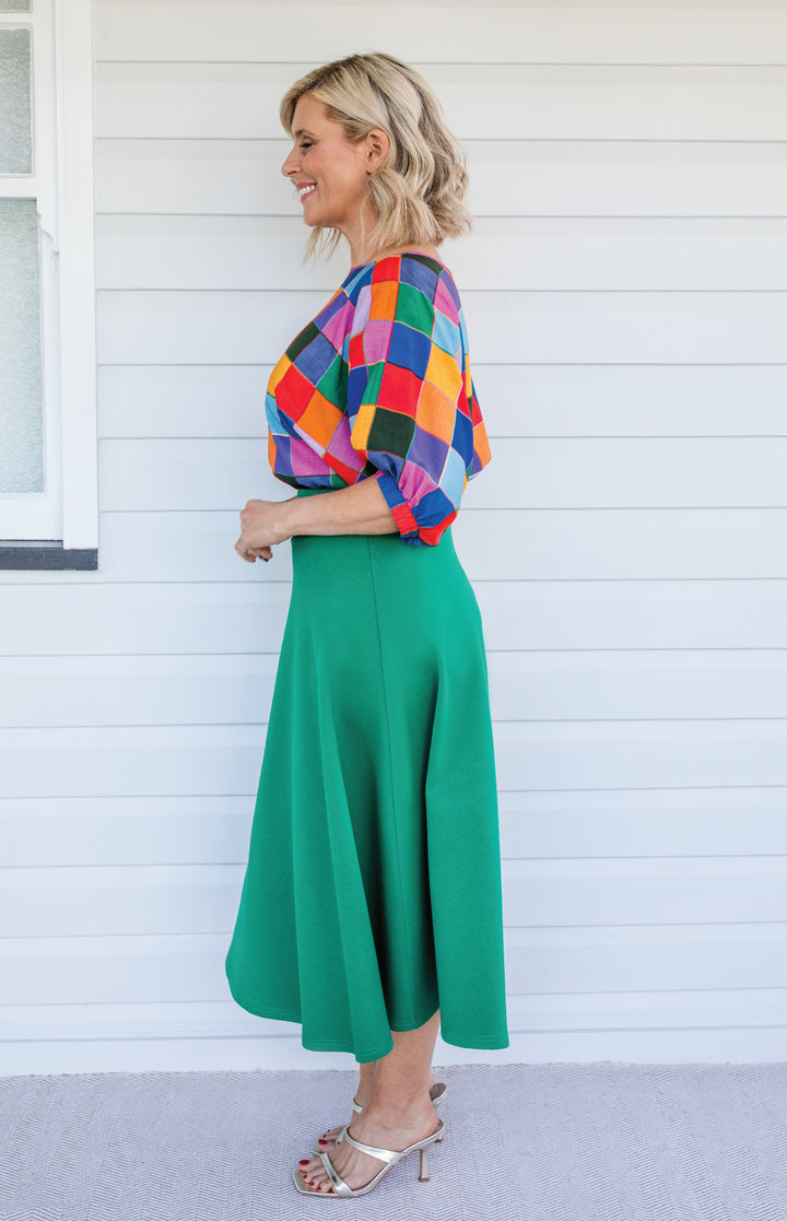 Our Favourite Ponte Skirt in green