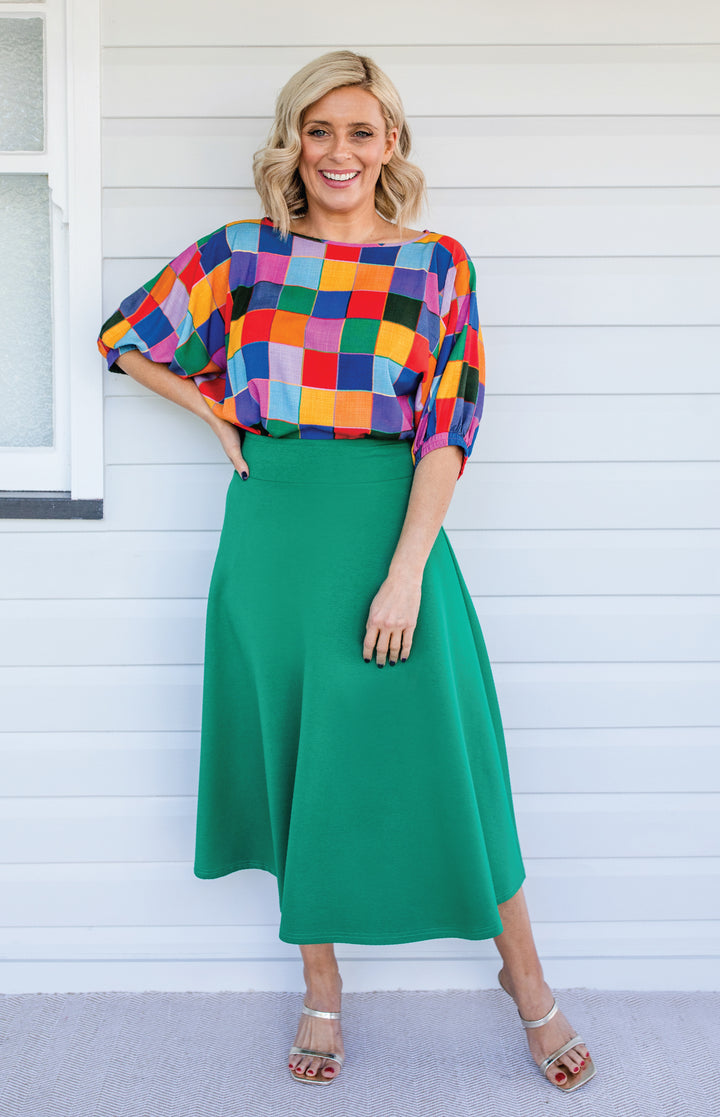 Our Favourite Ponte Skirt in green