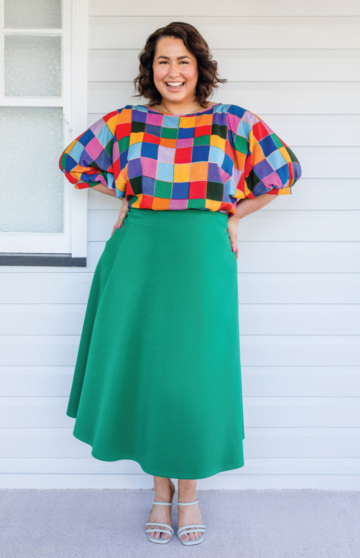 Our Favourite Ponte Skirt in green