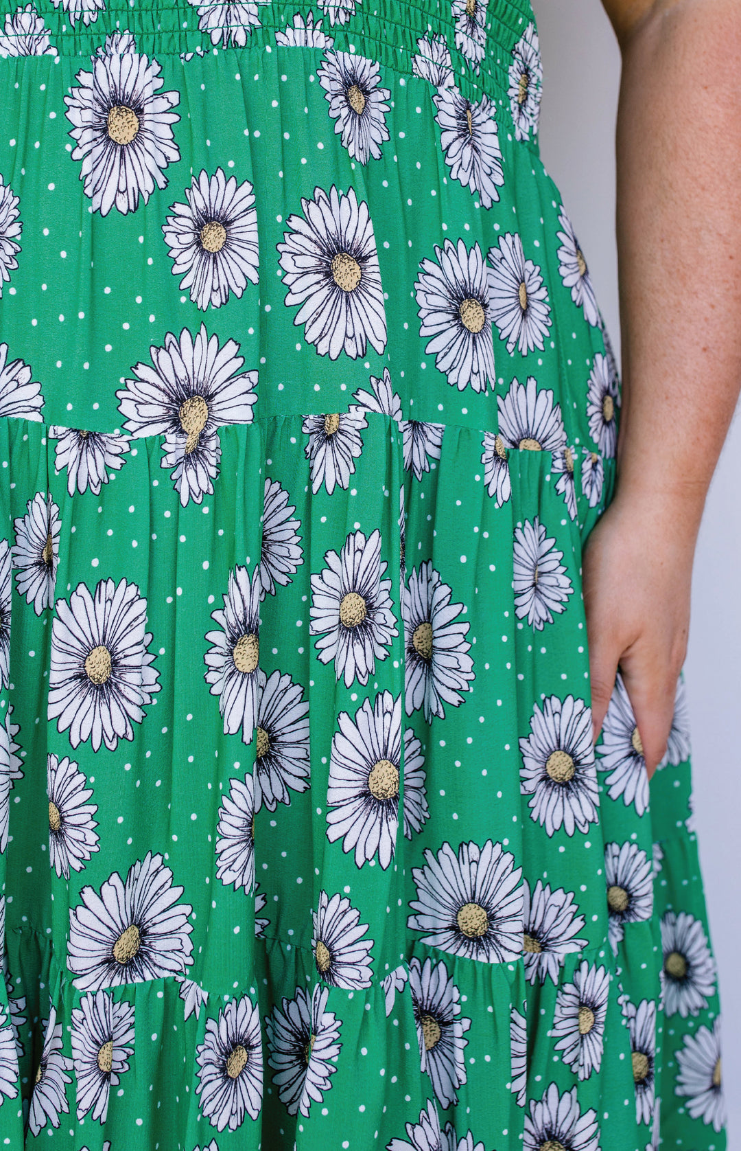 Florida Dress/Skirt in daisy days green