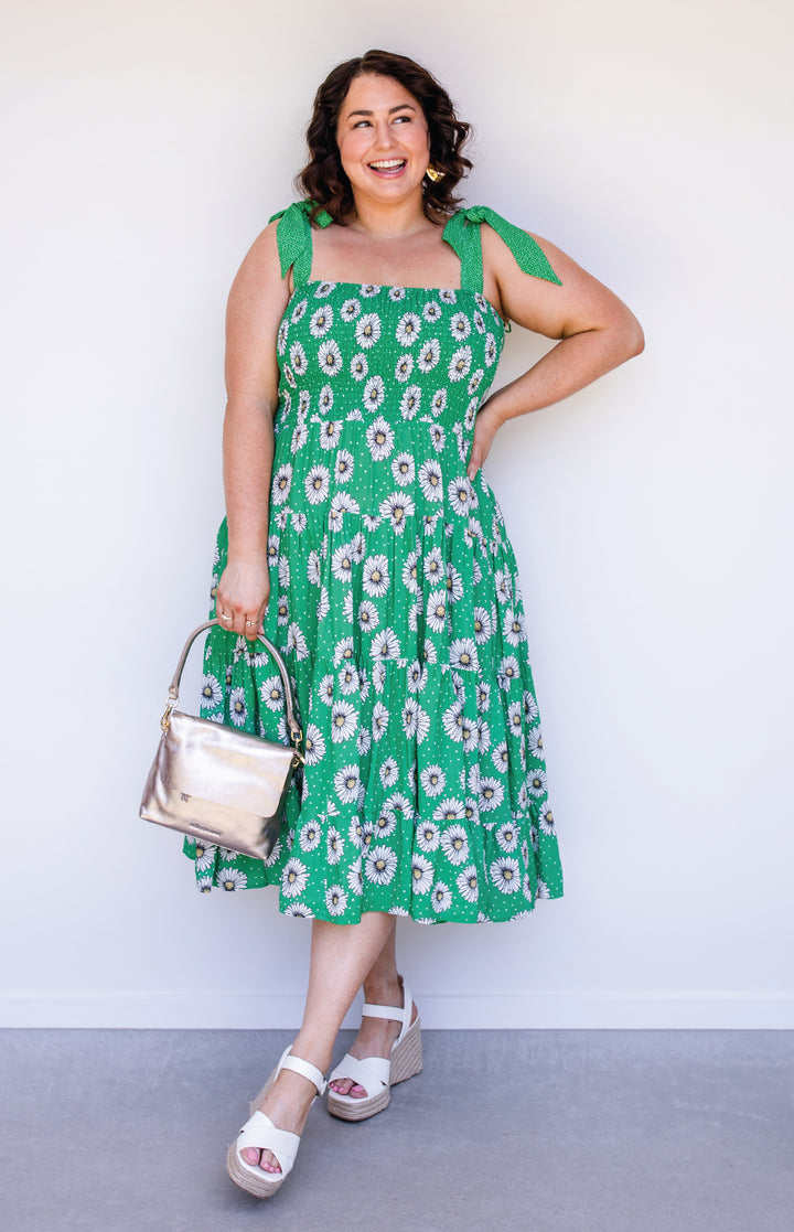 Florida Dress/Skirt in daisy days green