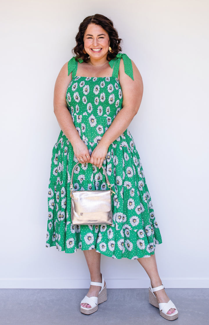 Florida Dress/Skirt in daisy days green