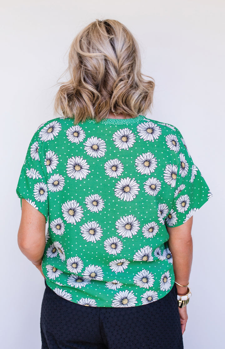 Florida Top in daisy days green