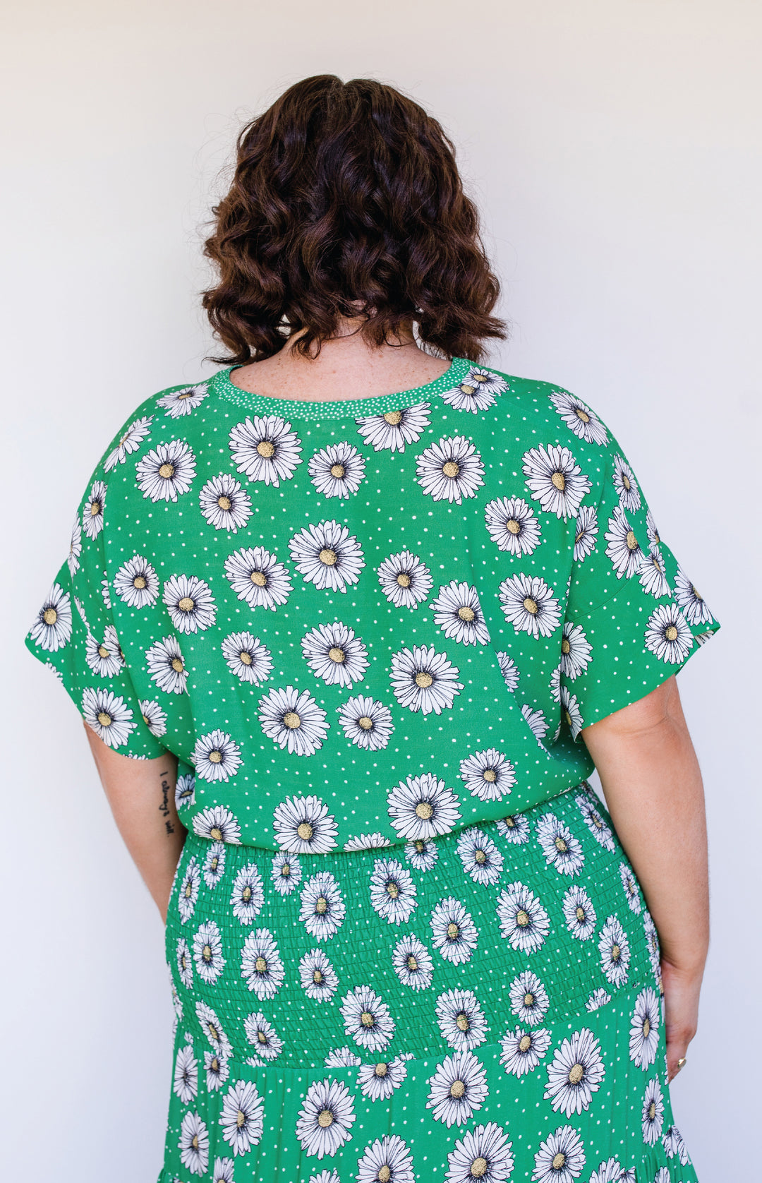 Florida Top in daisy days green