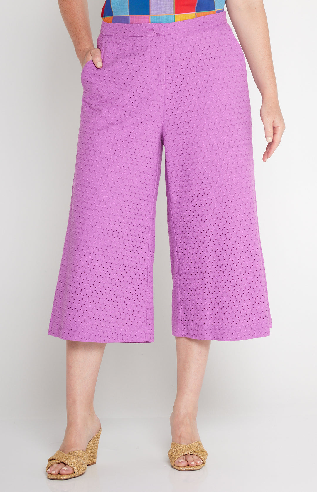 Jane Culotte in broderie lilac