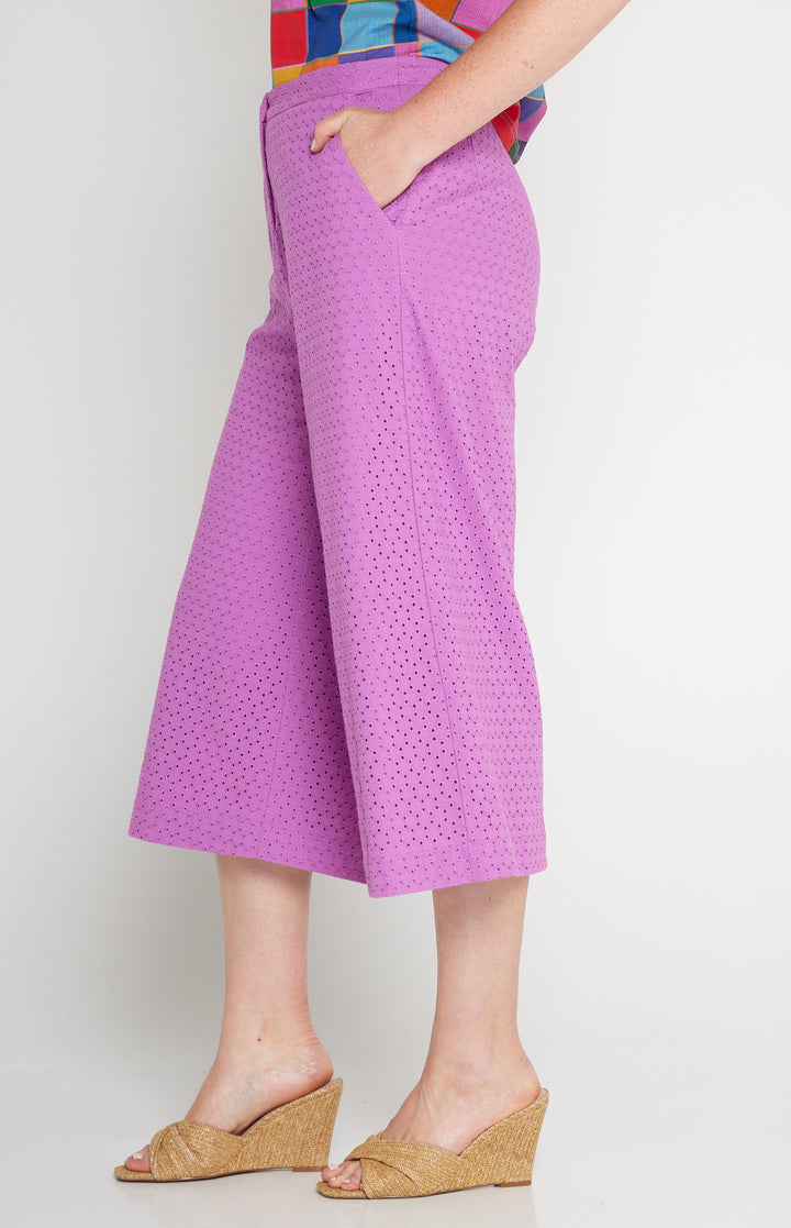 Jane Culotte in broderie lilac