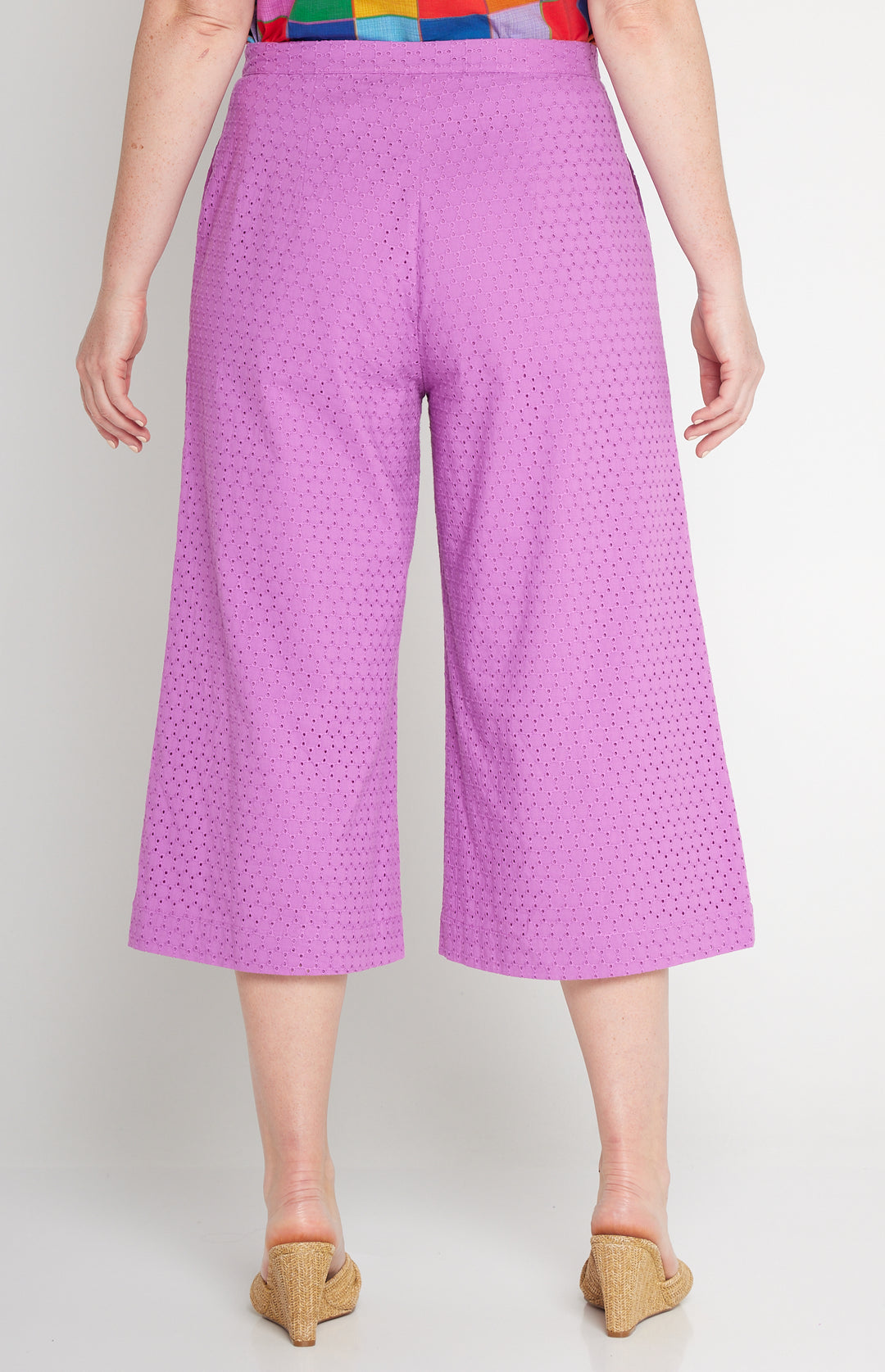 Jane Culotte in broderie lilac