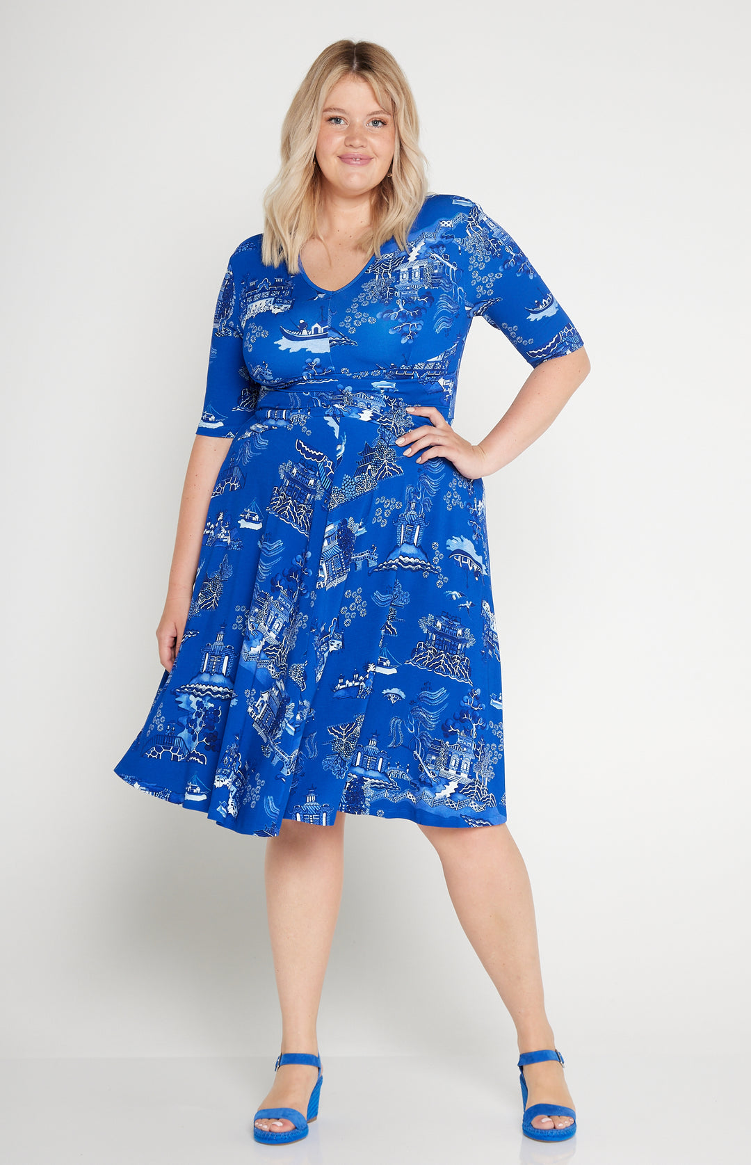 Cleo Dress in something blue