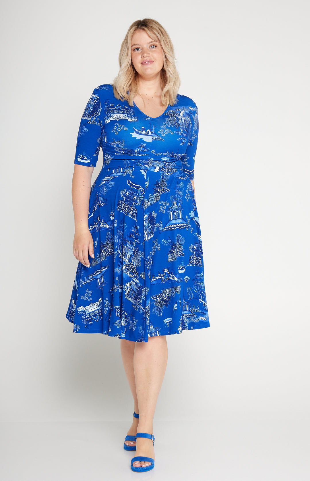 Cleo Dress in something blue