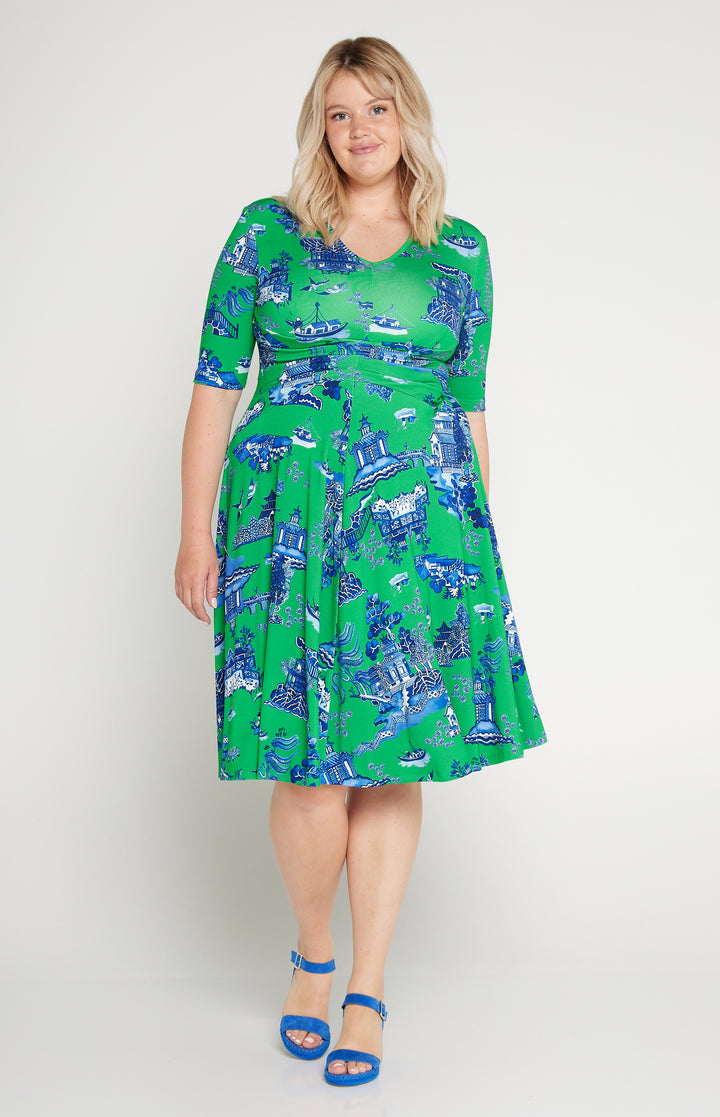 Cleo Dress in something green