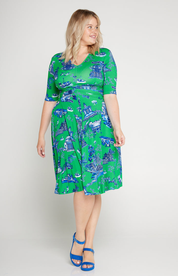 Cleo Dress in something green