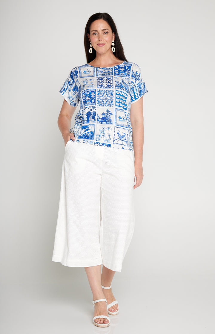 Jane Culotte in broderie white