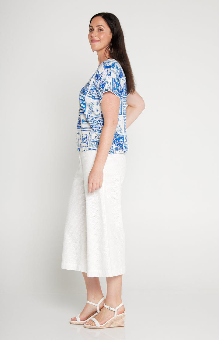 Jane Culotte in broderie white