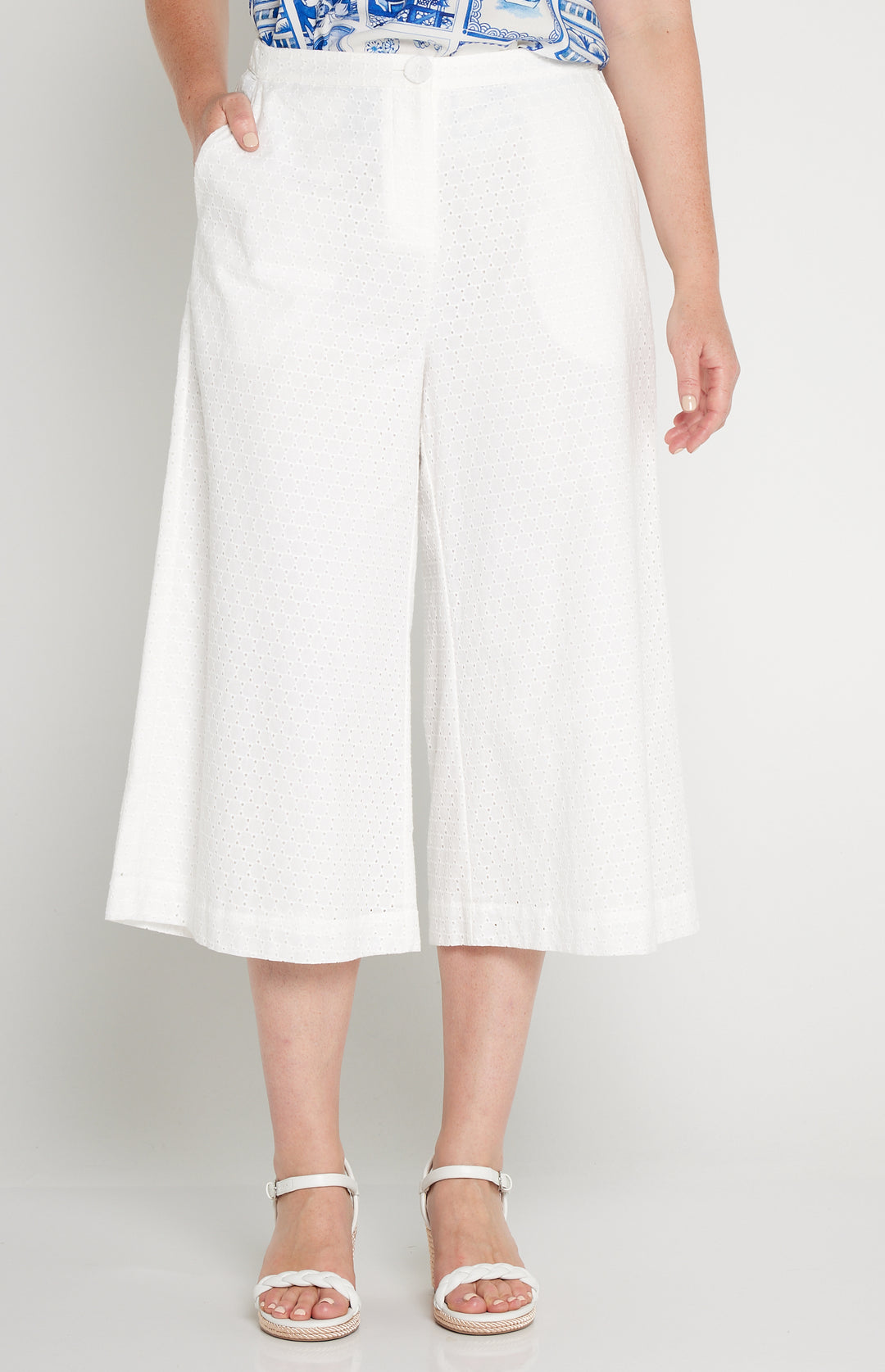 Jane Culotte in broderie white