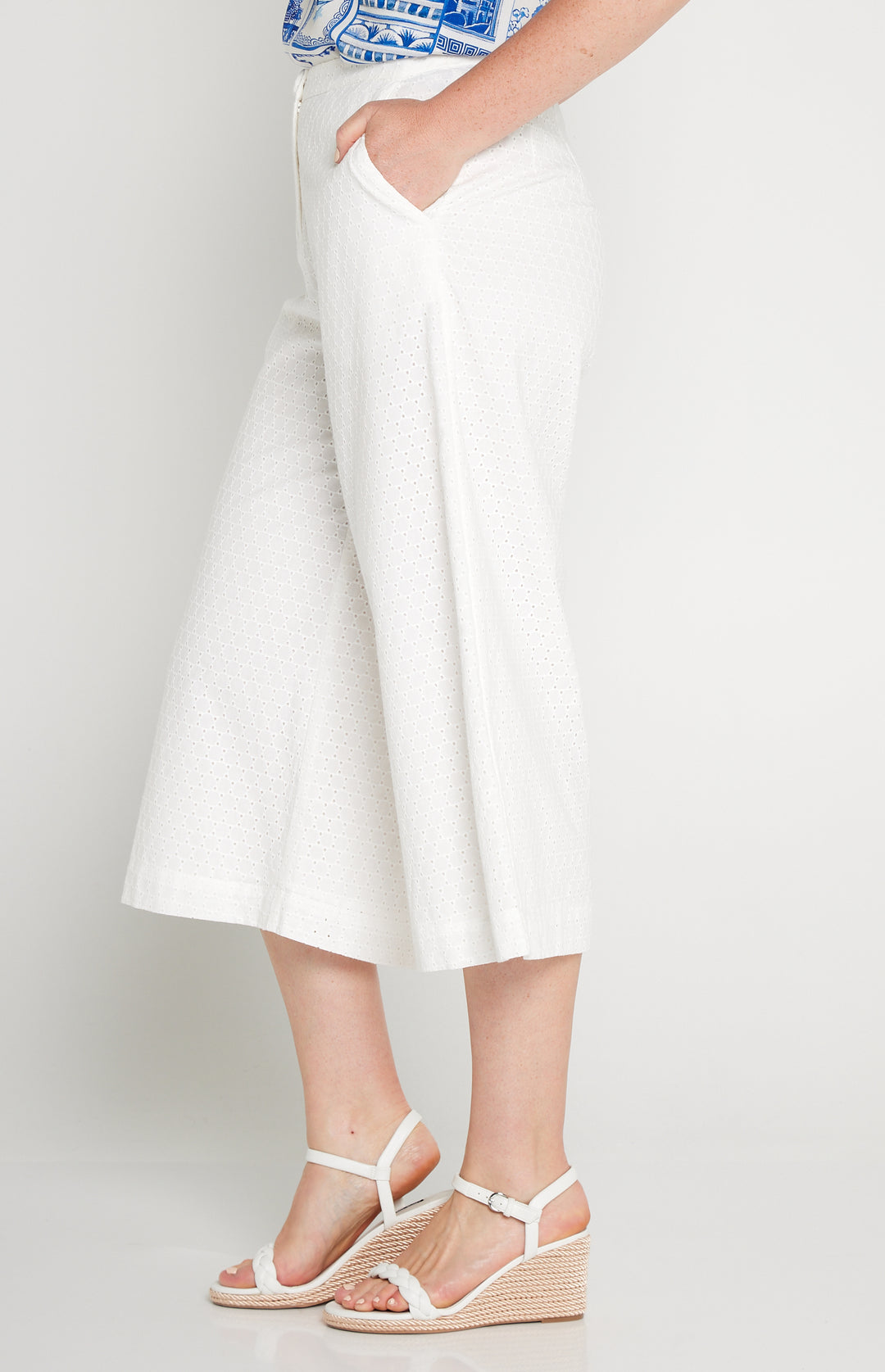 Jane Culotte in broderie white