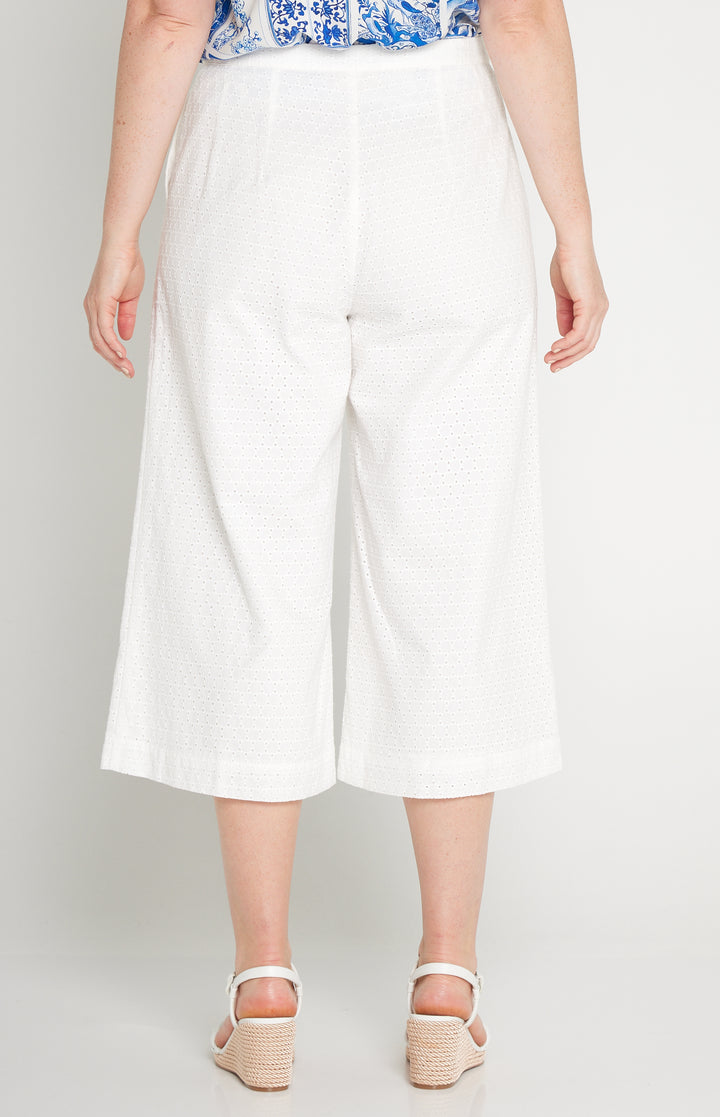 Jane Culotte in broderie white