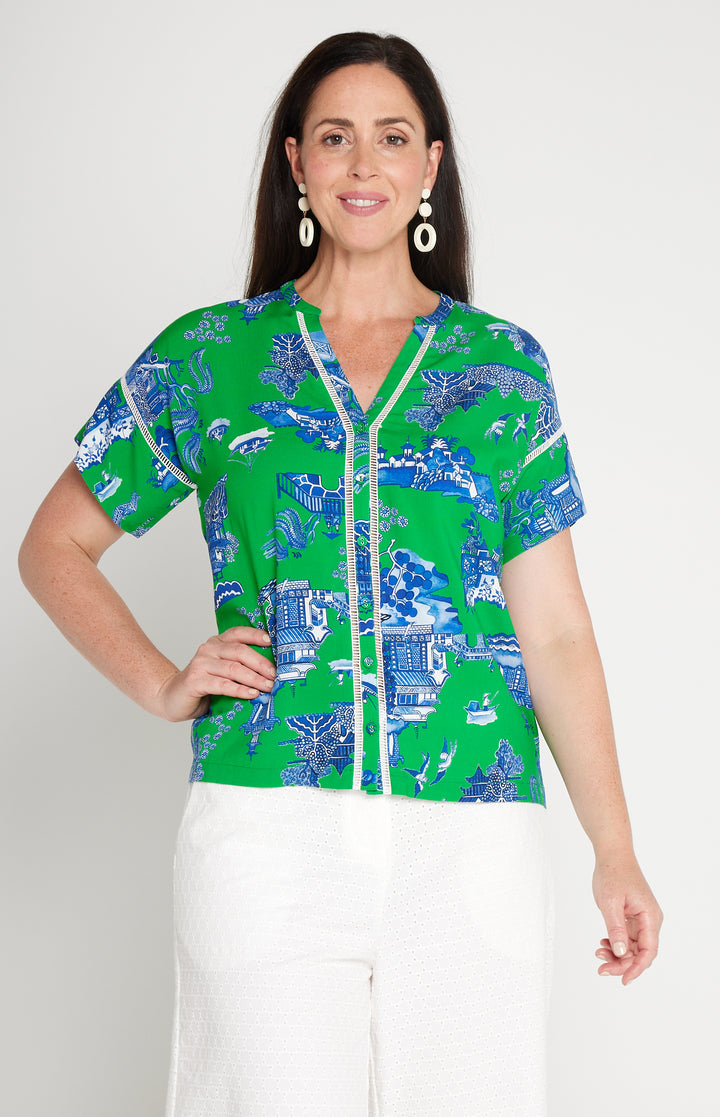 Florida Top in something green