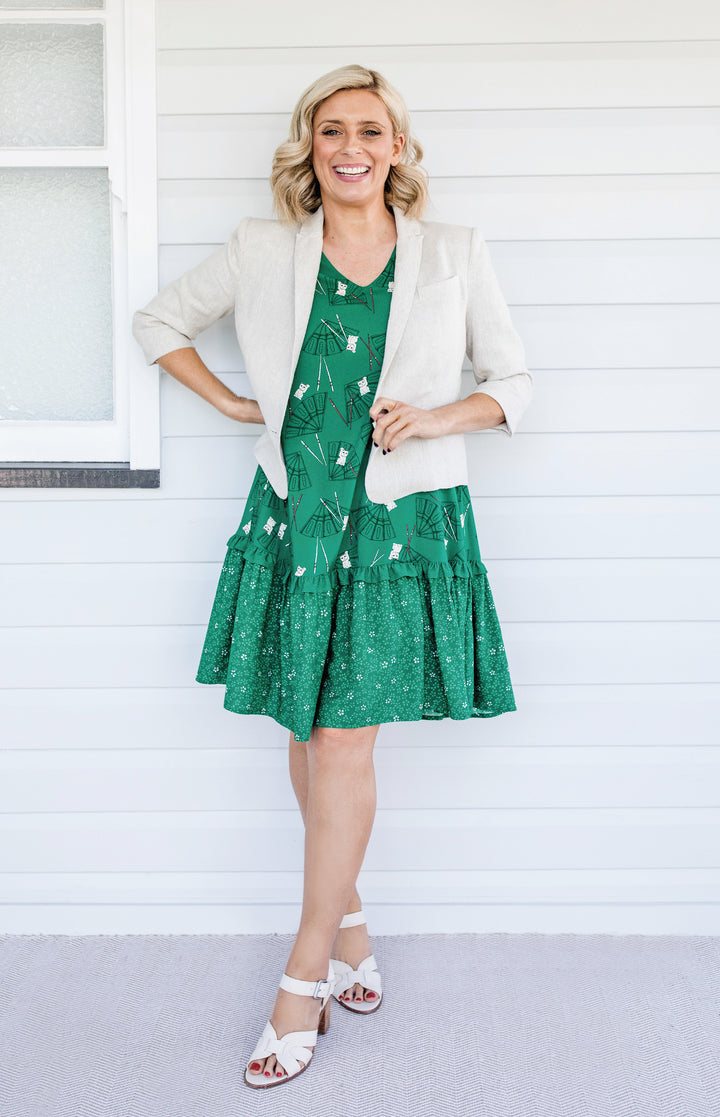 Perfect Linen Blazer in oatmeal