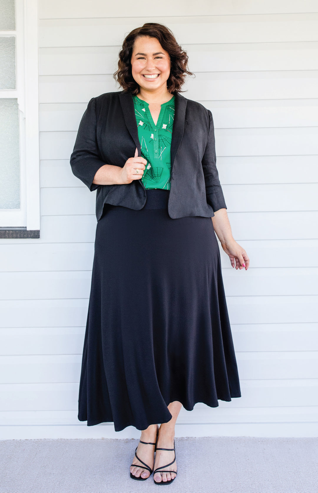 Perfect Linen Blazer in black