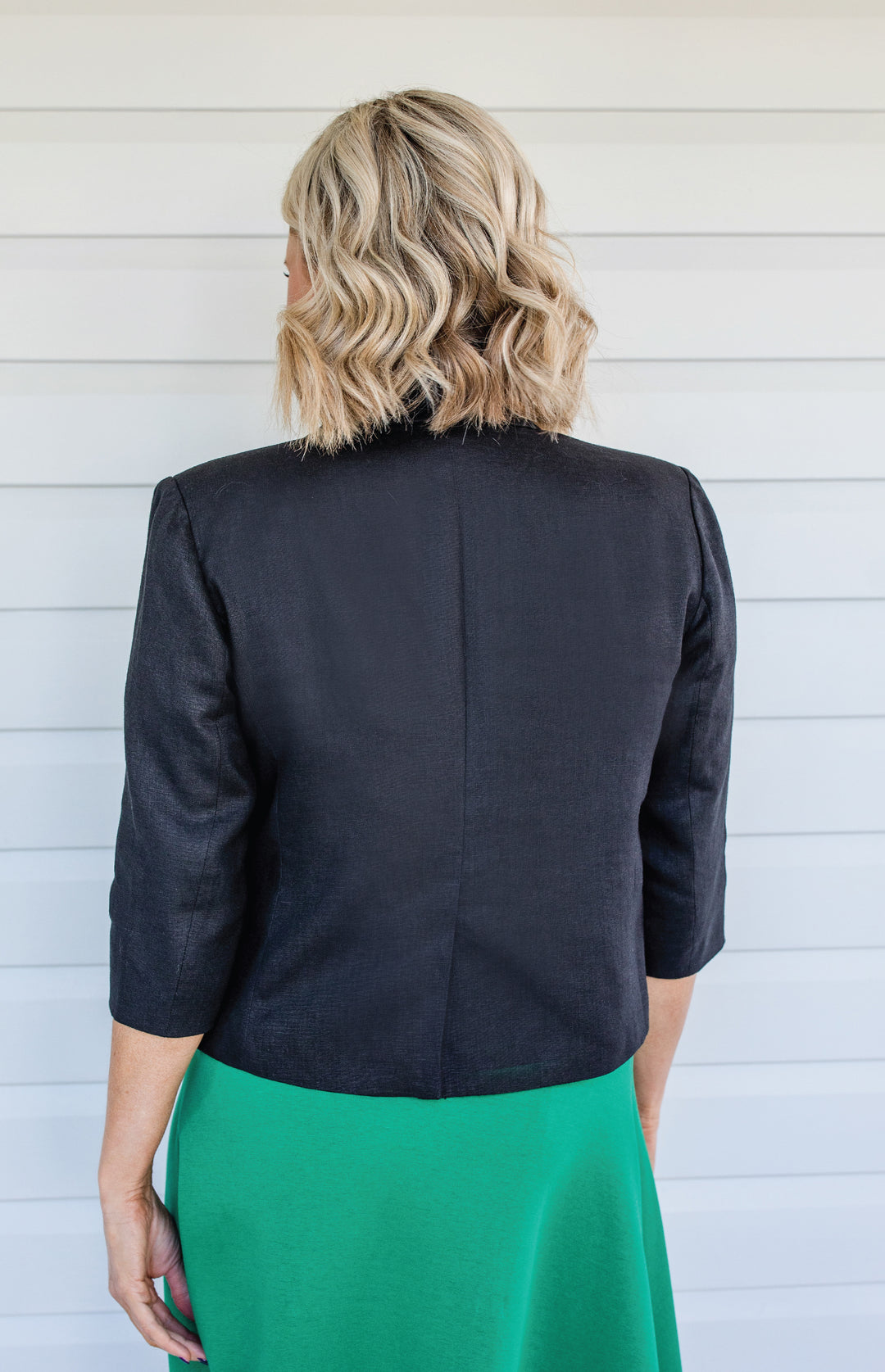 Perfect Linen Blazer in black