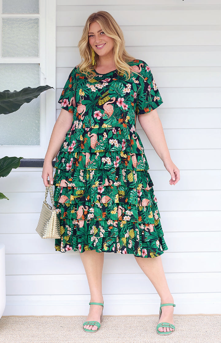 Sara Lee Dress in hello sunshine black