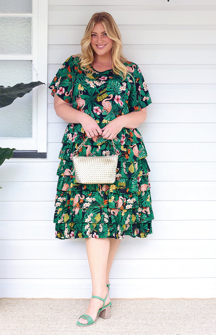 Sara Lee Dress in hello sunshine black