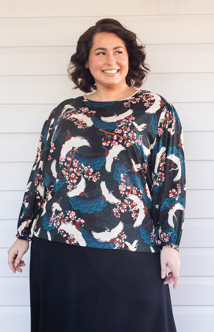 Violet Top in birds of a feather black