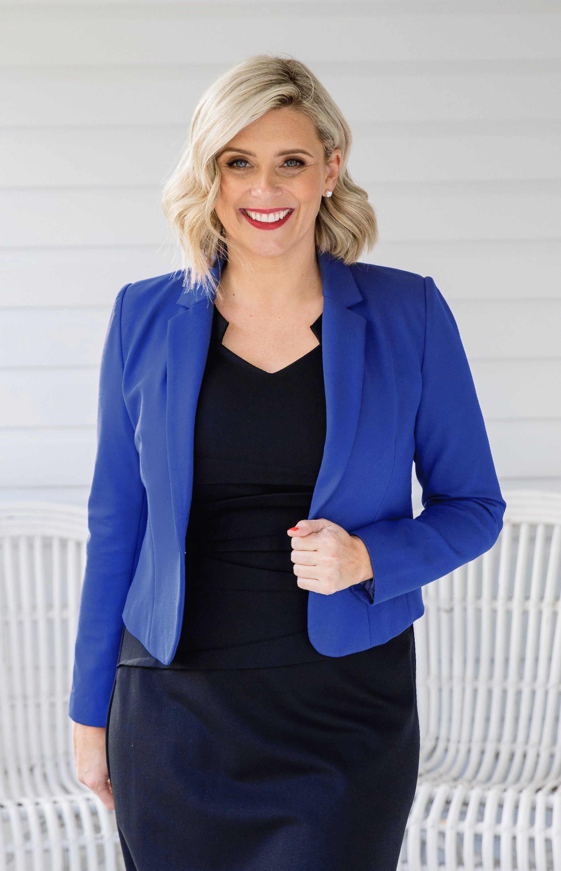 Navy hot sale ponte blazer