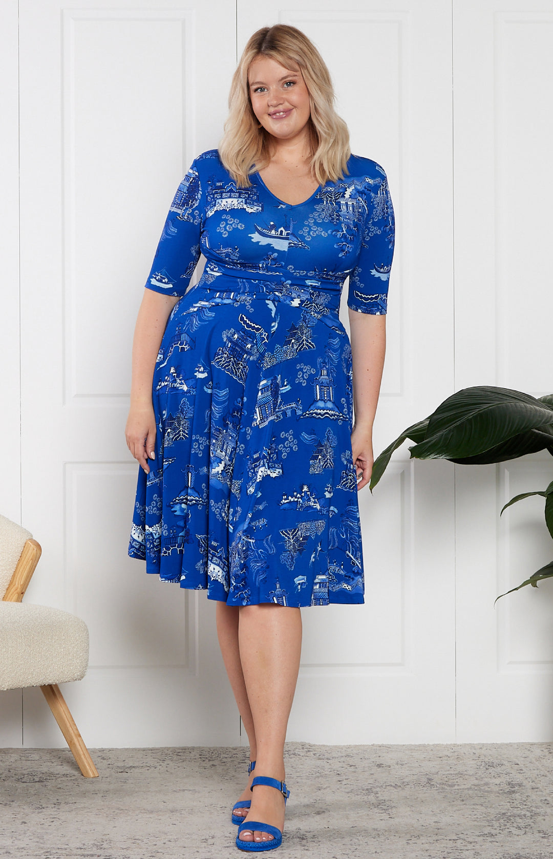 Cleo Dress in something blue