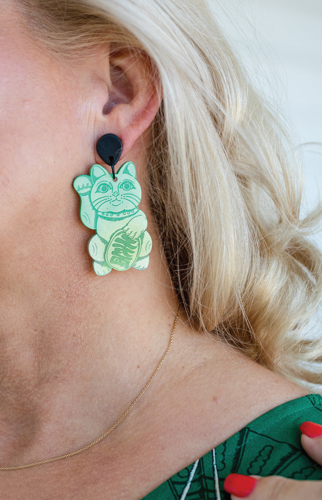 Lucky Cat Earrings