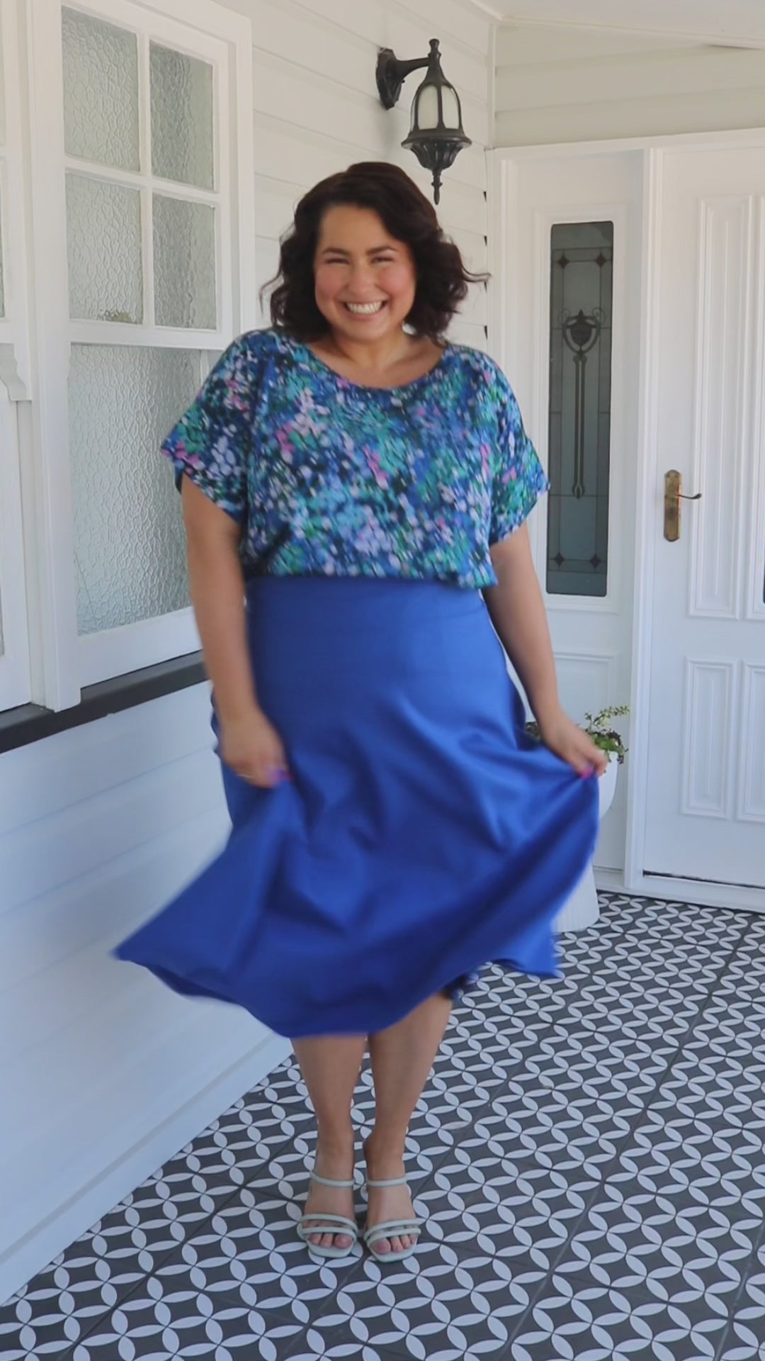 Our Favourite Ponte Skirt in blue