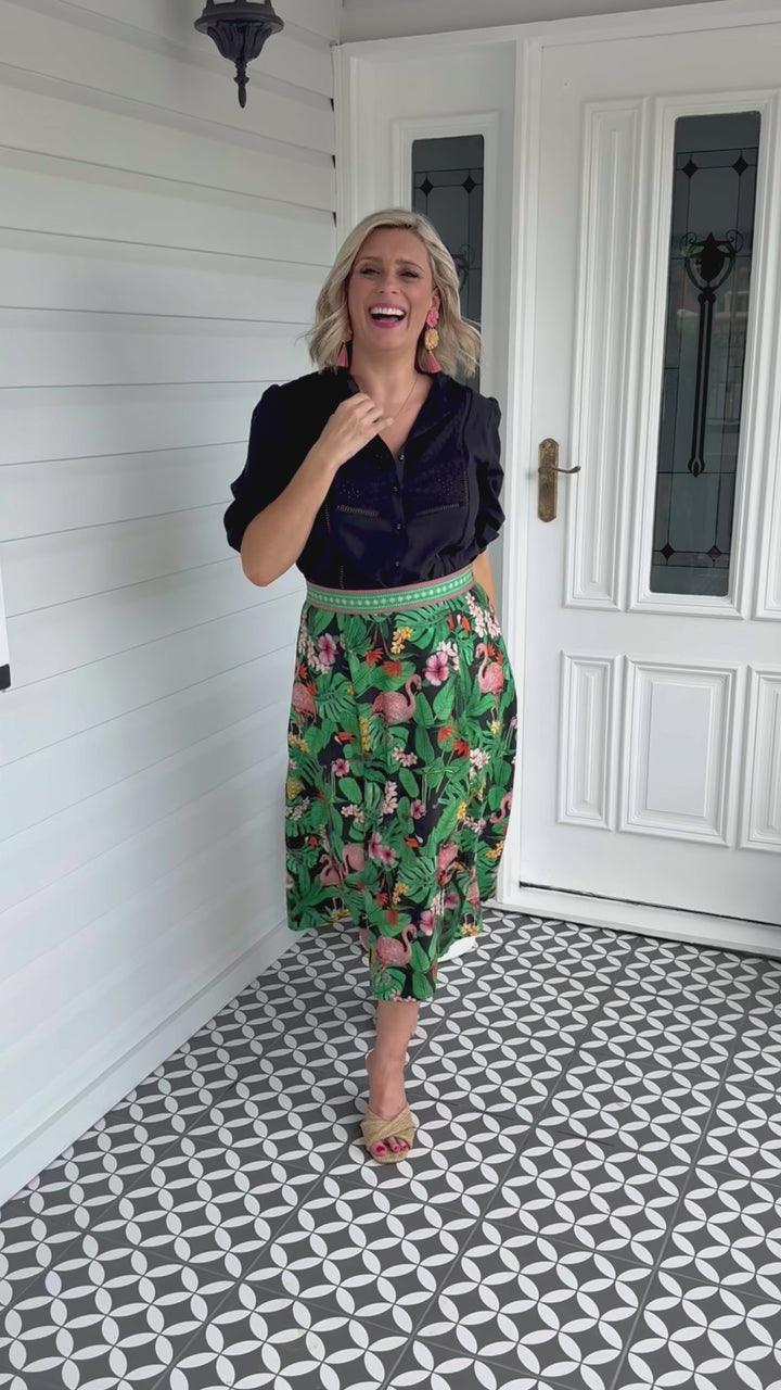 Bella Skirt in hello sunshine black